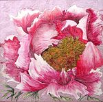 PEONIA 2007-  cm 100x100 - Londra, collezione privata